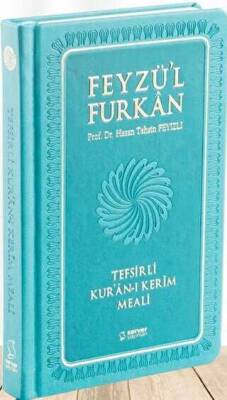 Feyzü'l Furkan Tefsirli Kur'an-ı Kerim Meali (Sempatik Cep Boy - Tefsirli Meal - Ciltli) - Turkuaz - 1