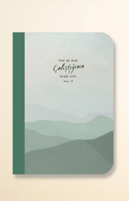 İnsan İçin Ancak Çalıştığının Karşılığı Vardır, Çizgili A5 Defter - 1